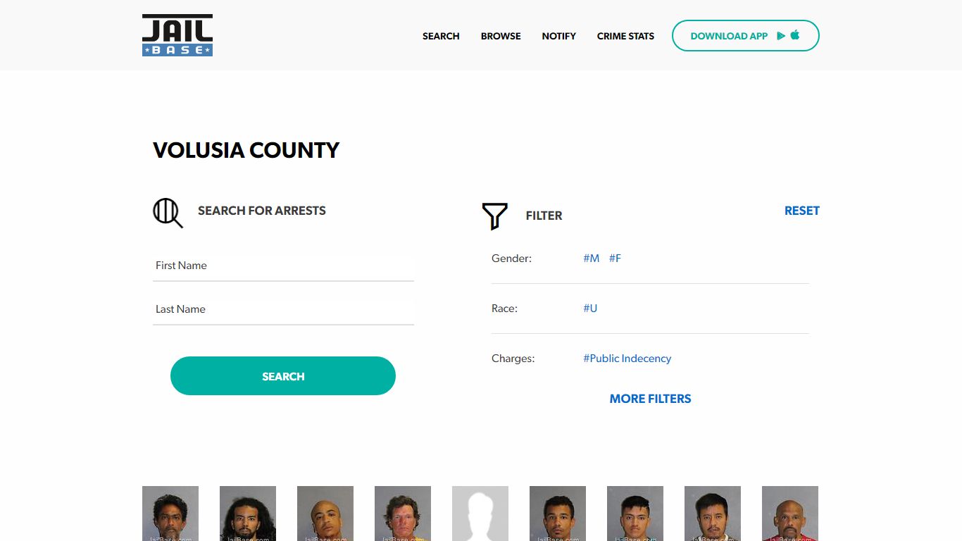 Volusia County Jail Inmate Search and Mugshots | JailBase